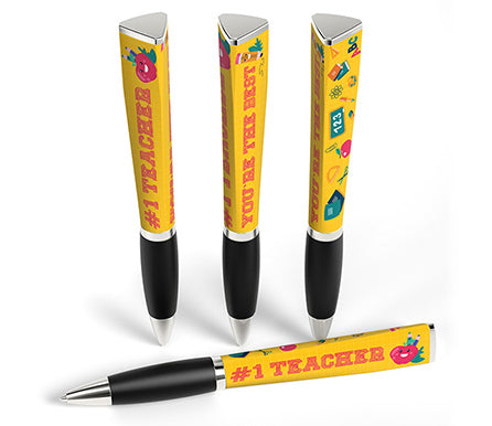 #1 Teacher - Yellow Barrel Pen