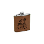 6 oz. Leatherette Stainless Steel Flask