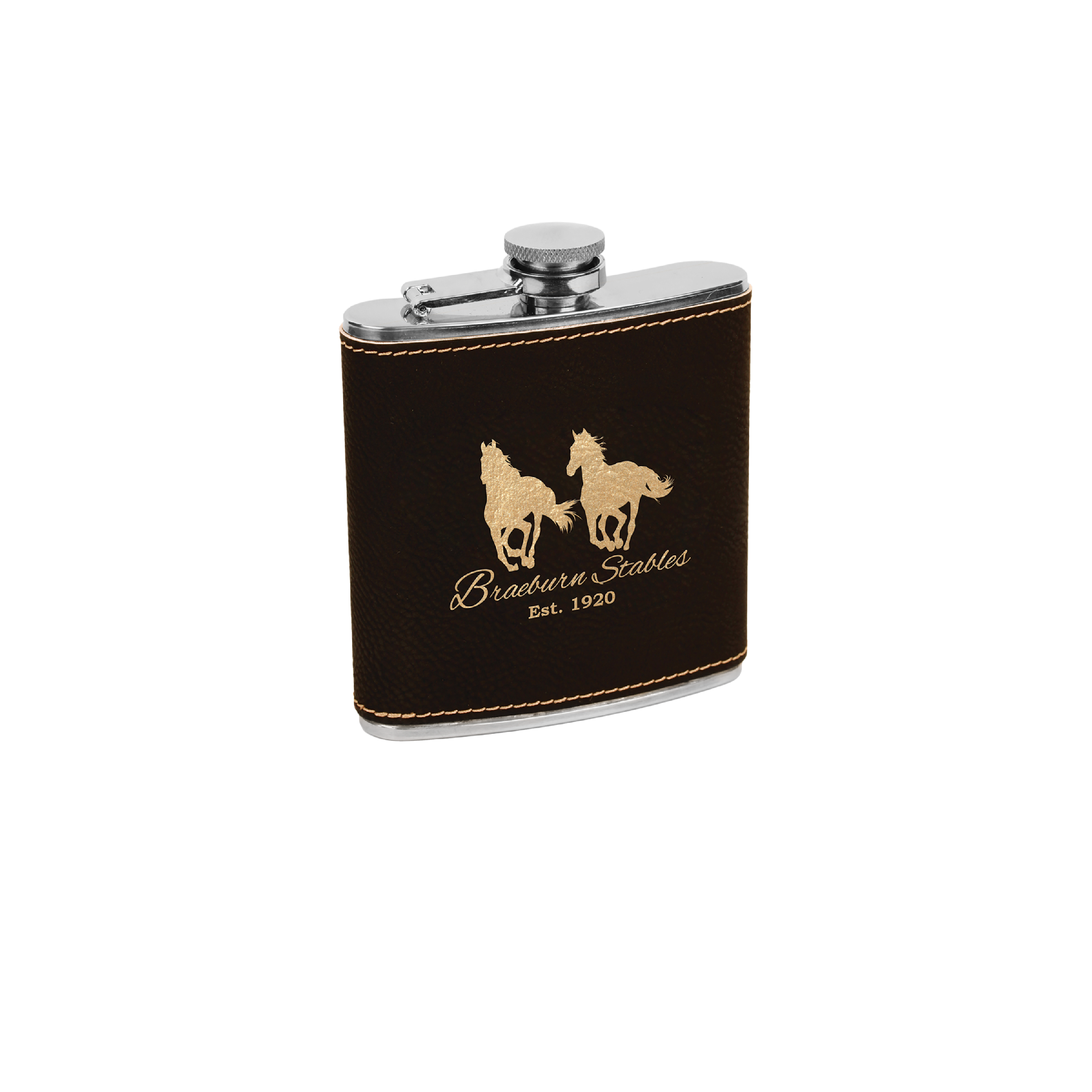 6 oz. Leatherette Stainless Steel Flask