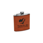 6 oz. Leatherette Stainless Steel Flask