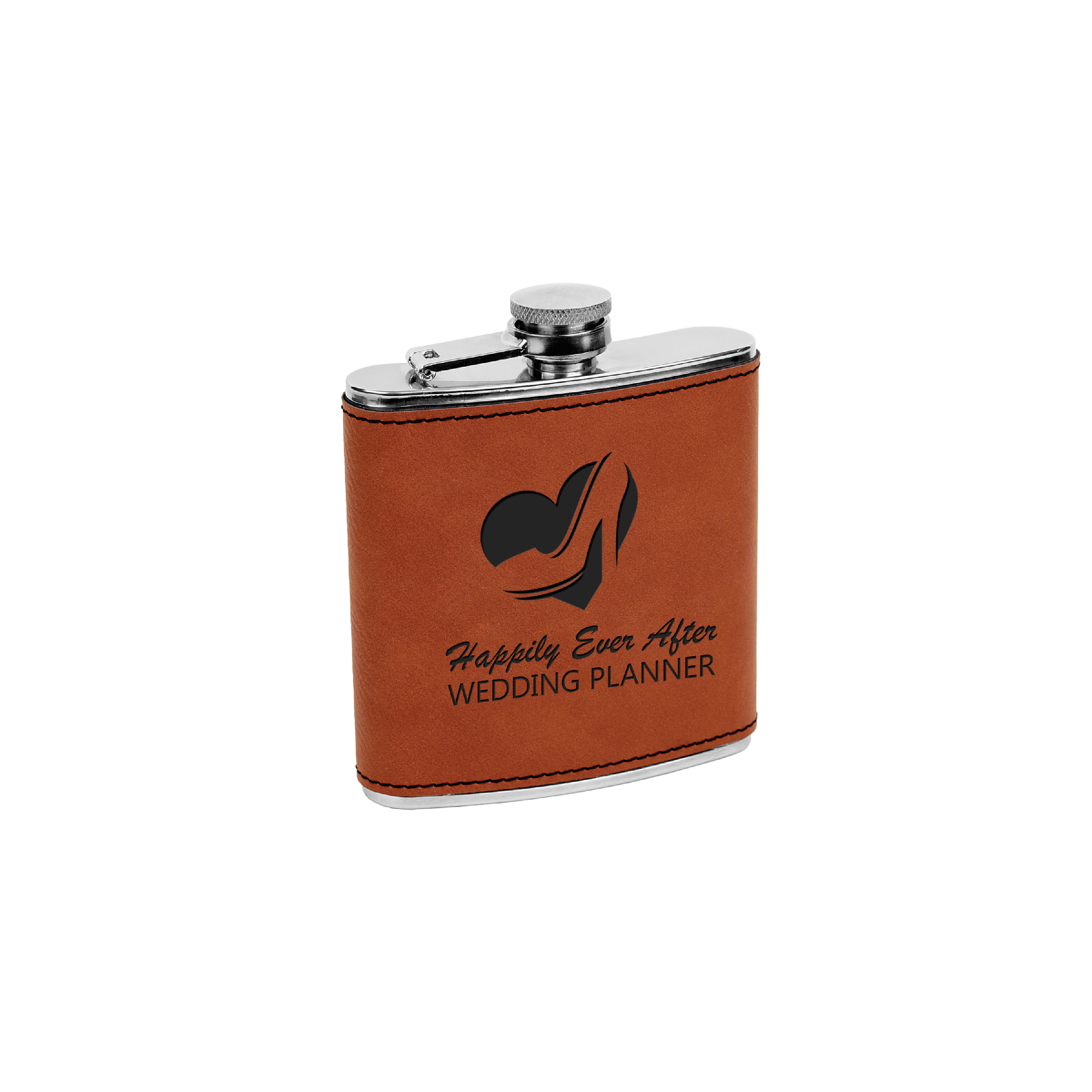 6 oz. Leatherette Stainless Steel Flask