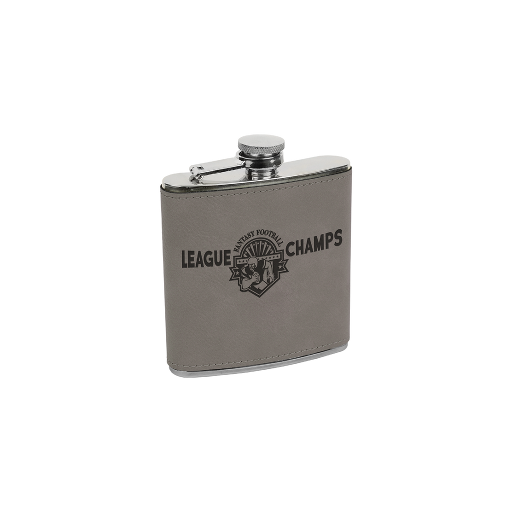 6 oz. Leatherette Stainless Steel Flask