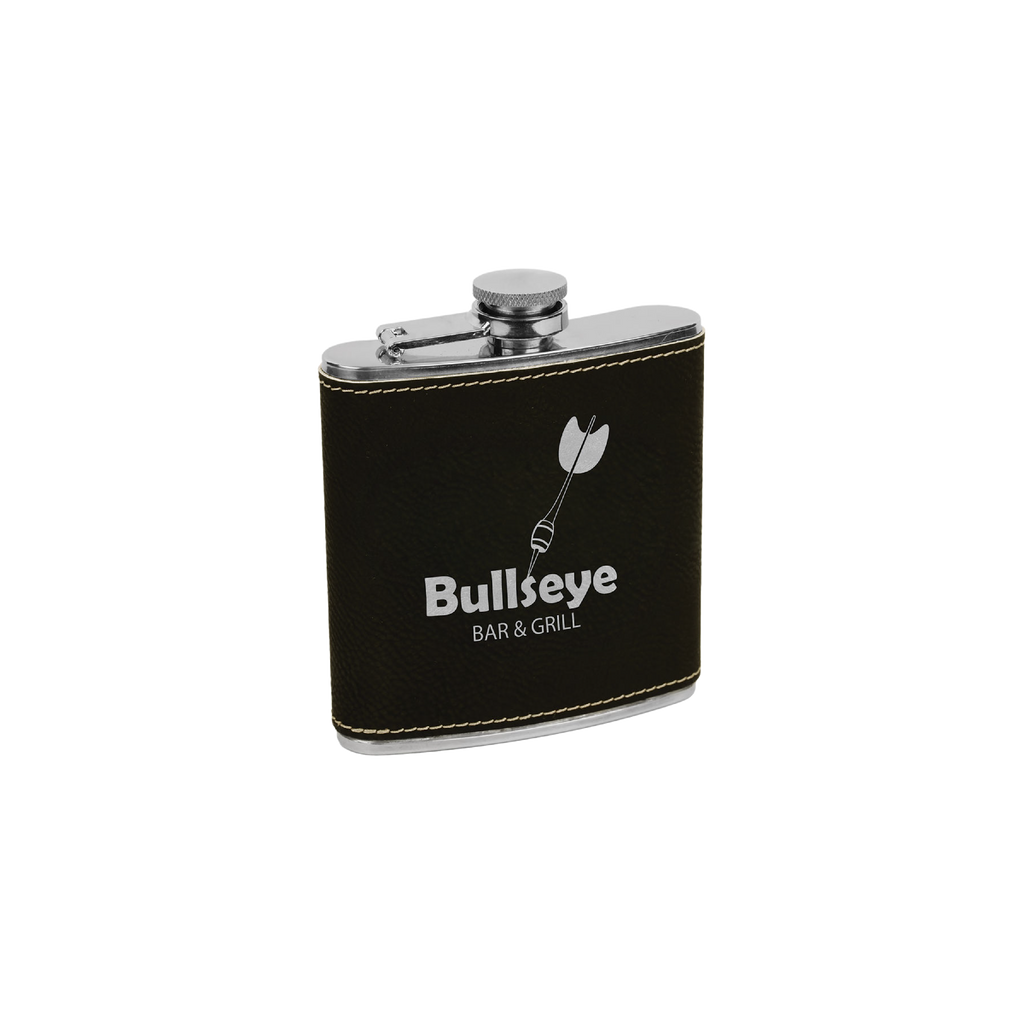 6 oz. Leatherette Stainless Steel Flask