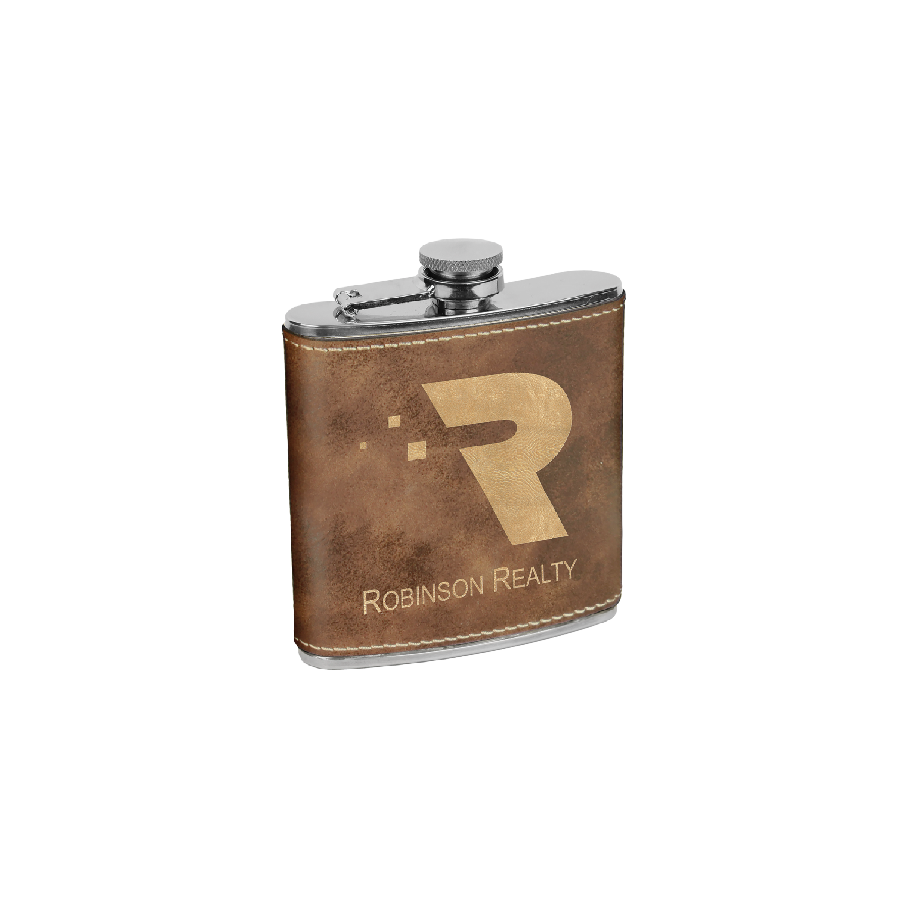 6 oz. Leatherette Stainless Steel Flask