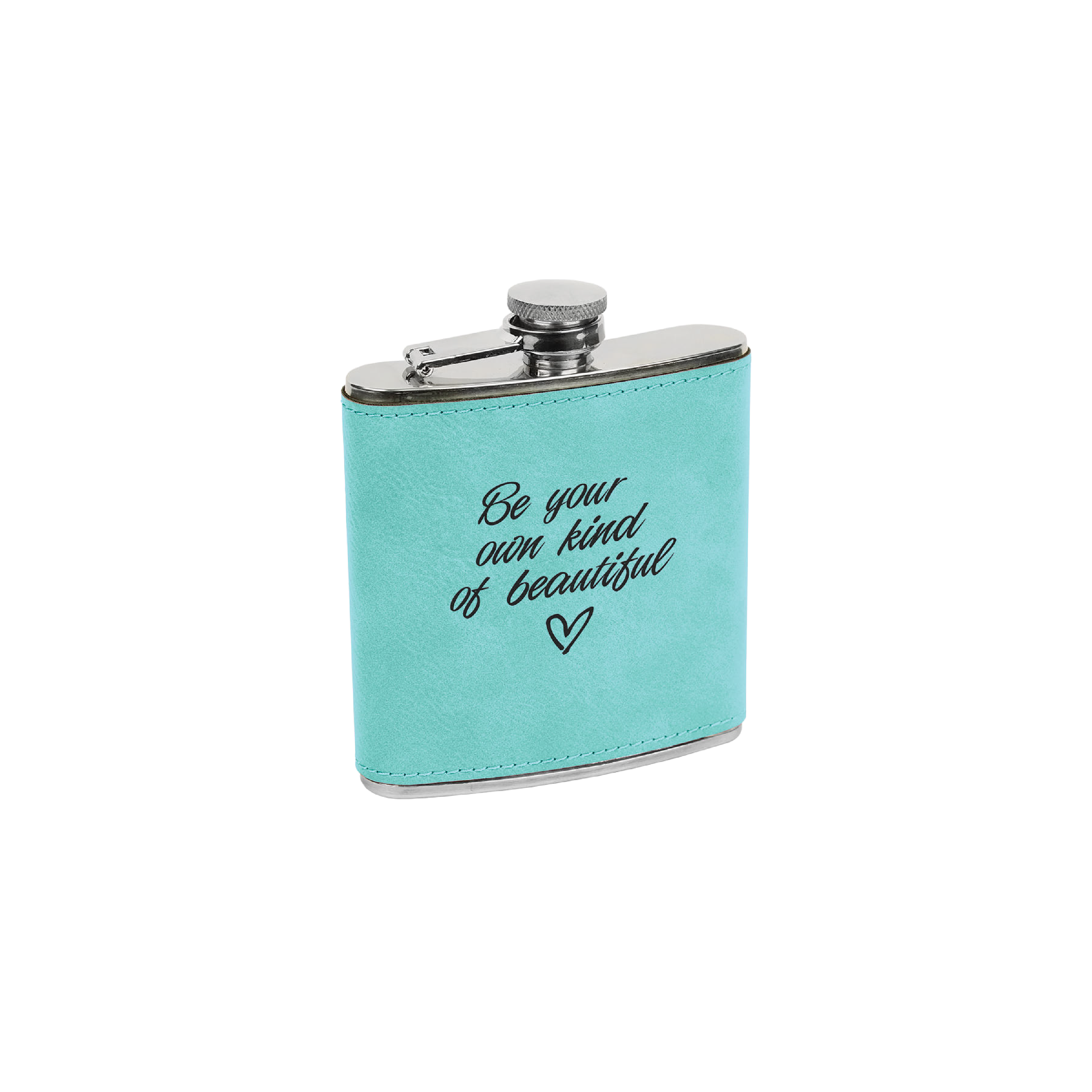 6 oz. Leatherette Stainless Steel Flask