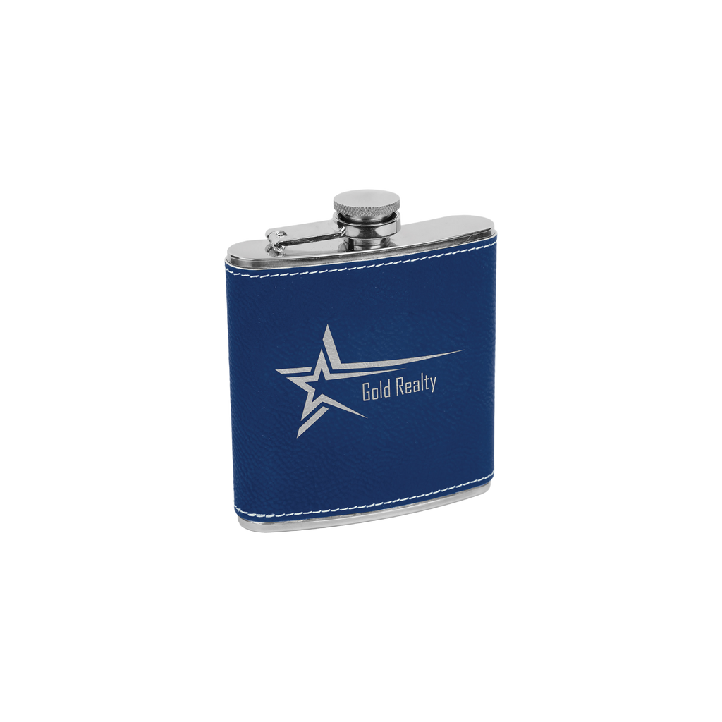 6 oz. Leatherette Stainless Steel Flask