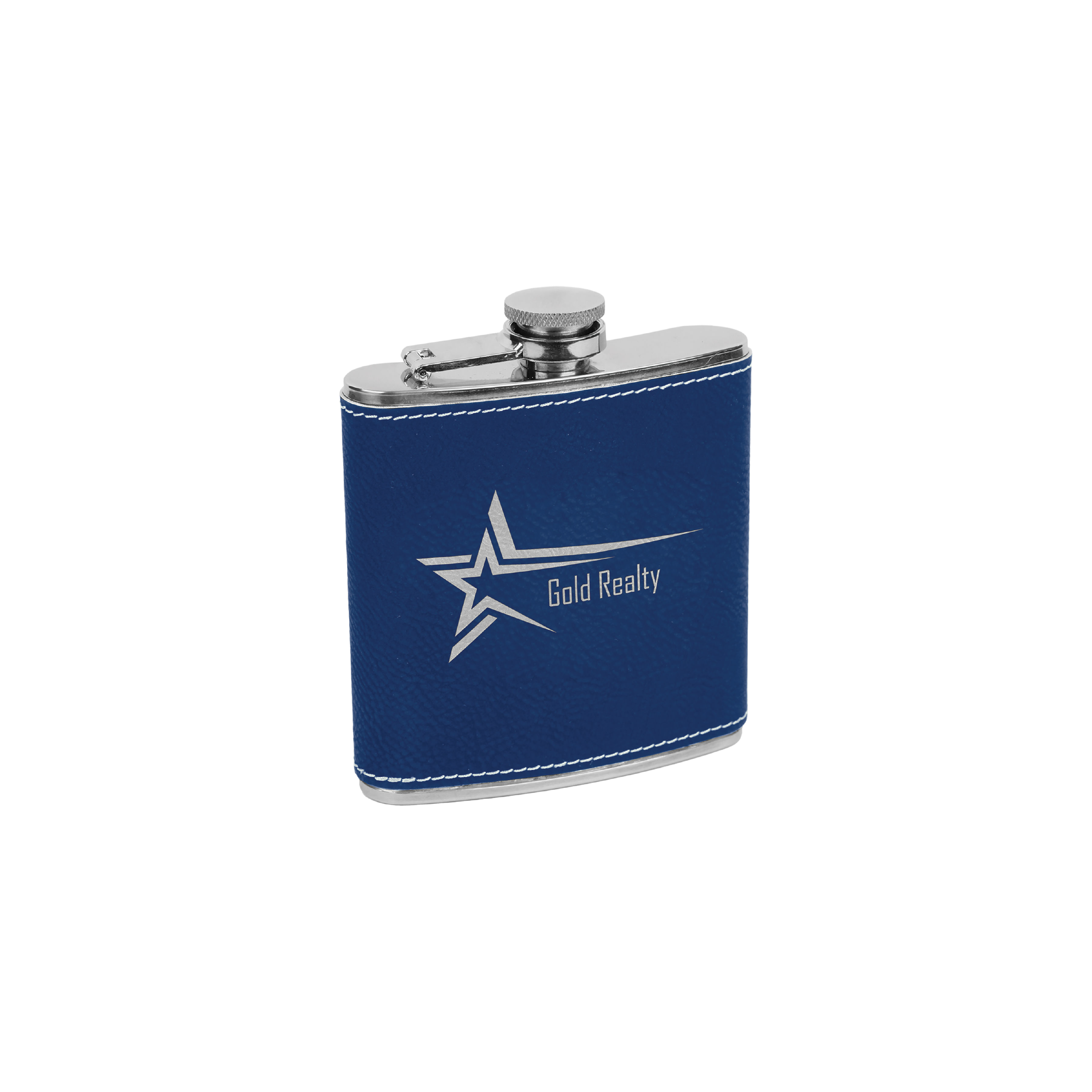 6 oz. Leatherette Stainless Steel Flask