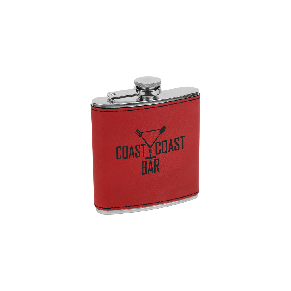 6 oz. Leatherette Stainless Steel Flask