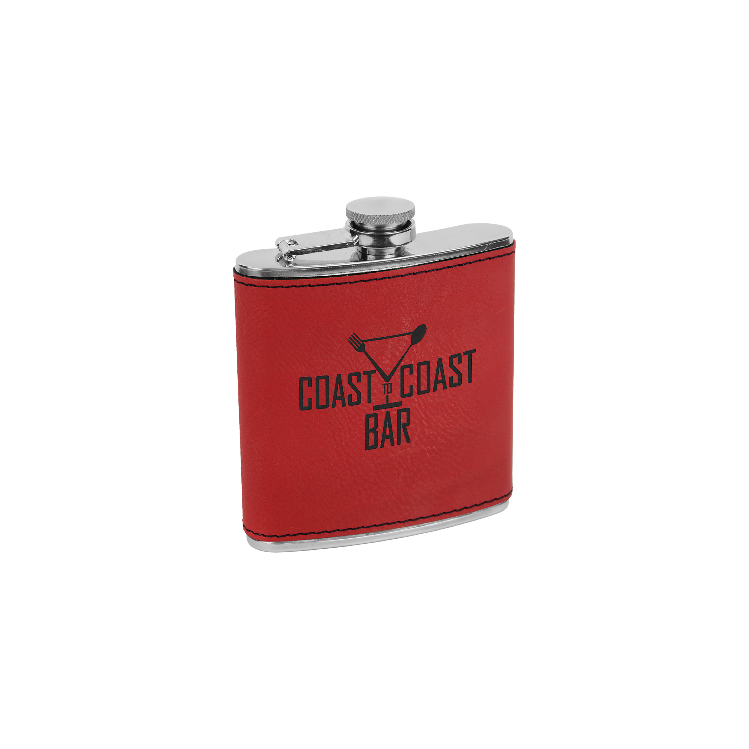 6 oz. Leatherette Stainless Steel Flask