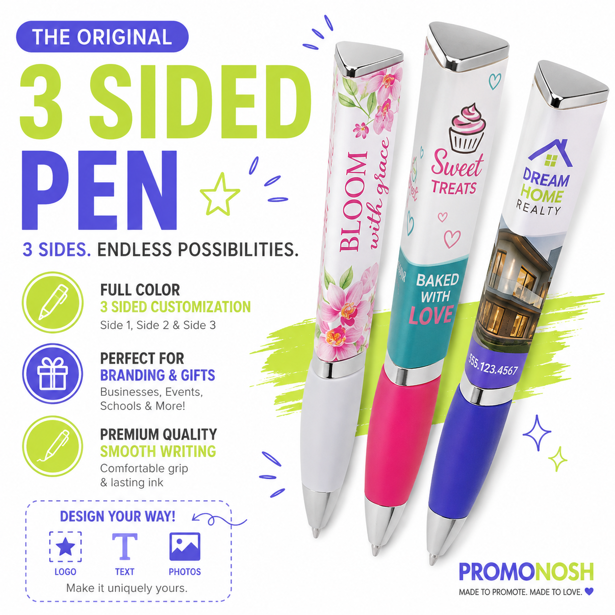 3 Sided Souvenir Pen