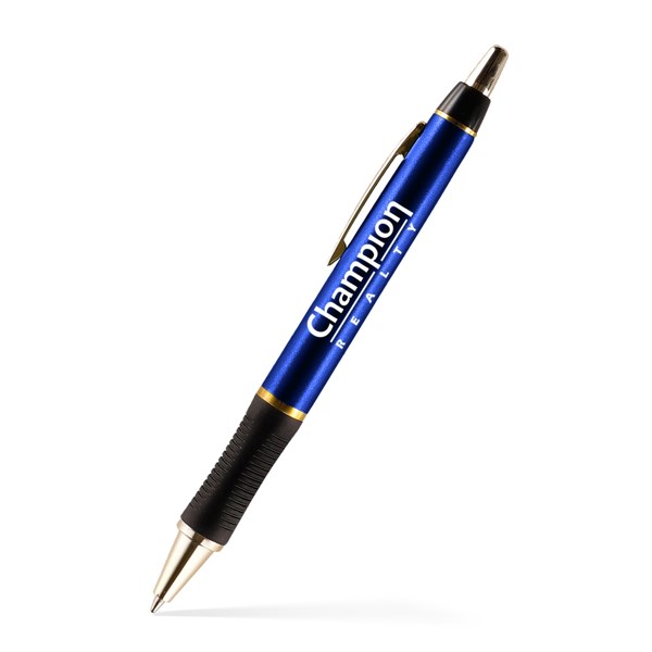 Barton Click Pen - Gold Accents
