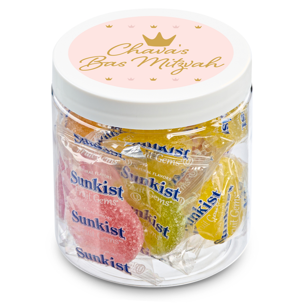 4 oz Jar of Individually Wrapped Sunkist Fruit Gems