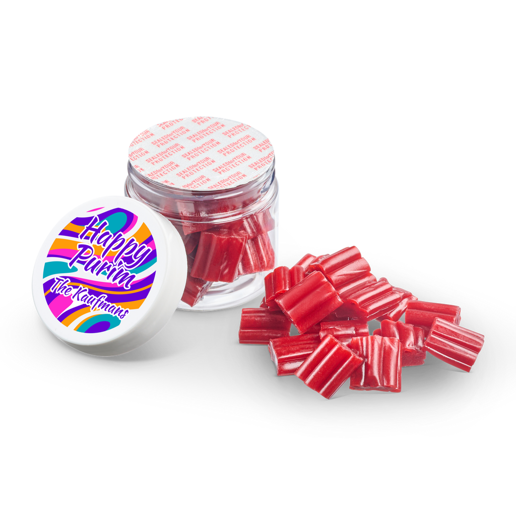 2 oz Jar of Mini Strawberry Licorice Bites