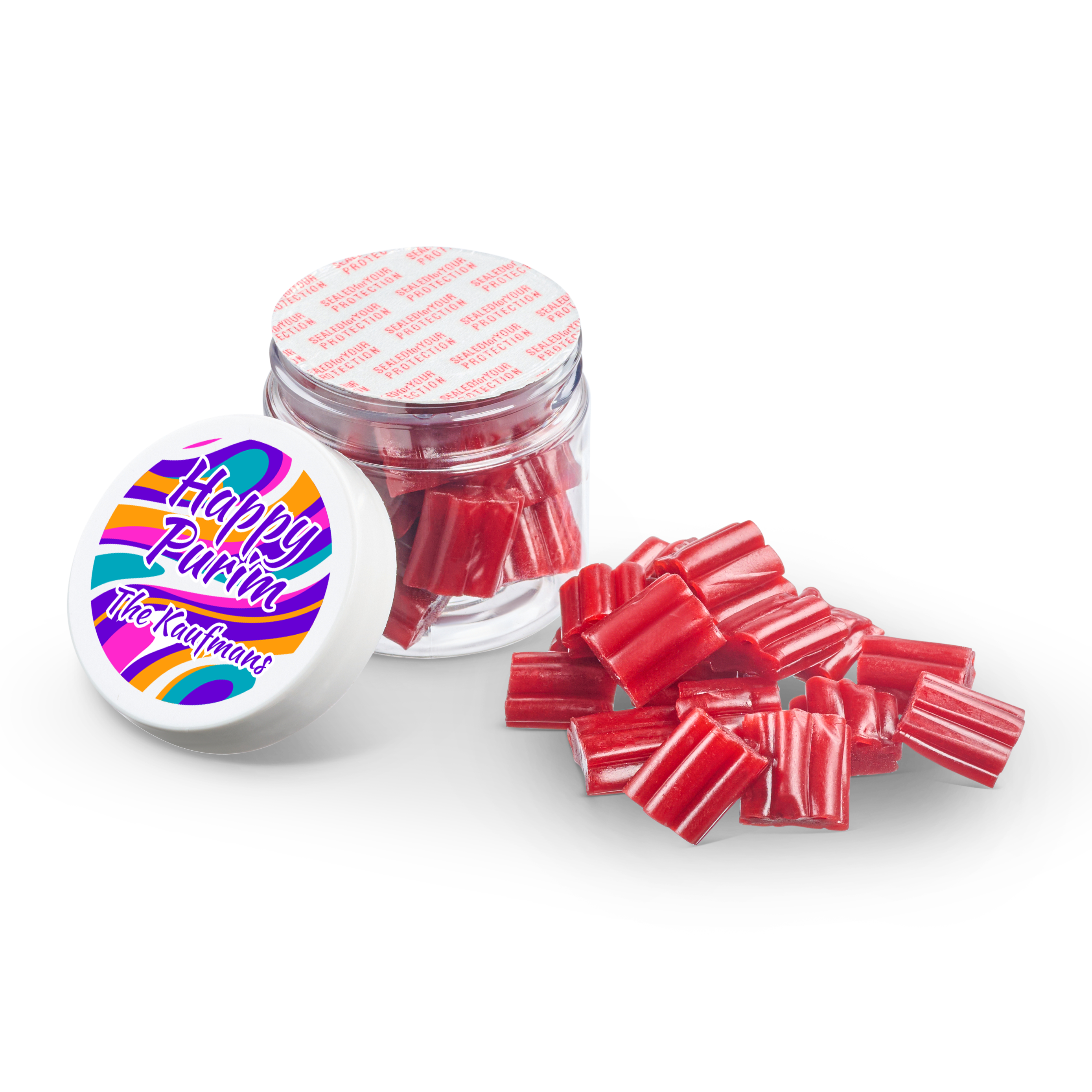2 oz Jar of Mini Strawberry Licorice Bites