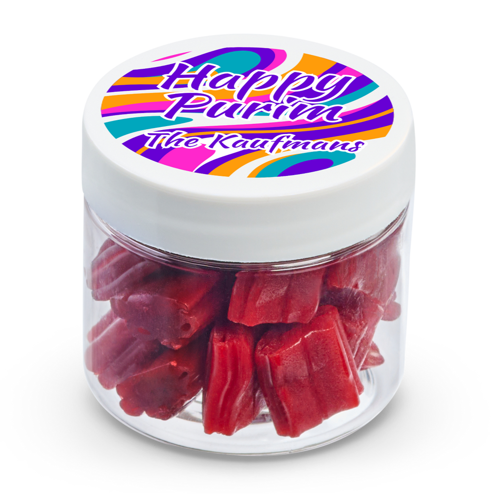 2 oz Jar of Mini Strawberry Licorice Bites