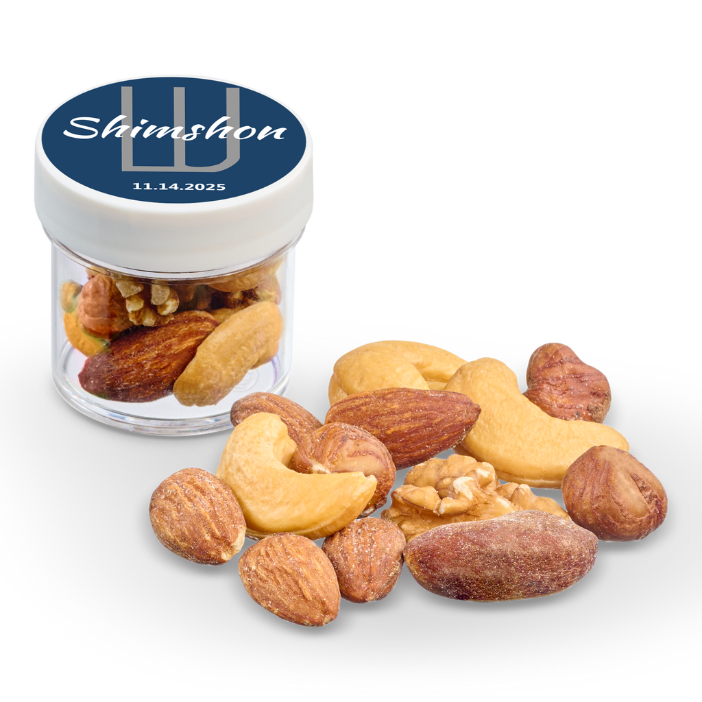 1 oz Jar of Roasted Salted Mixed Nuts