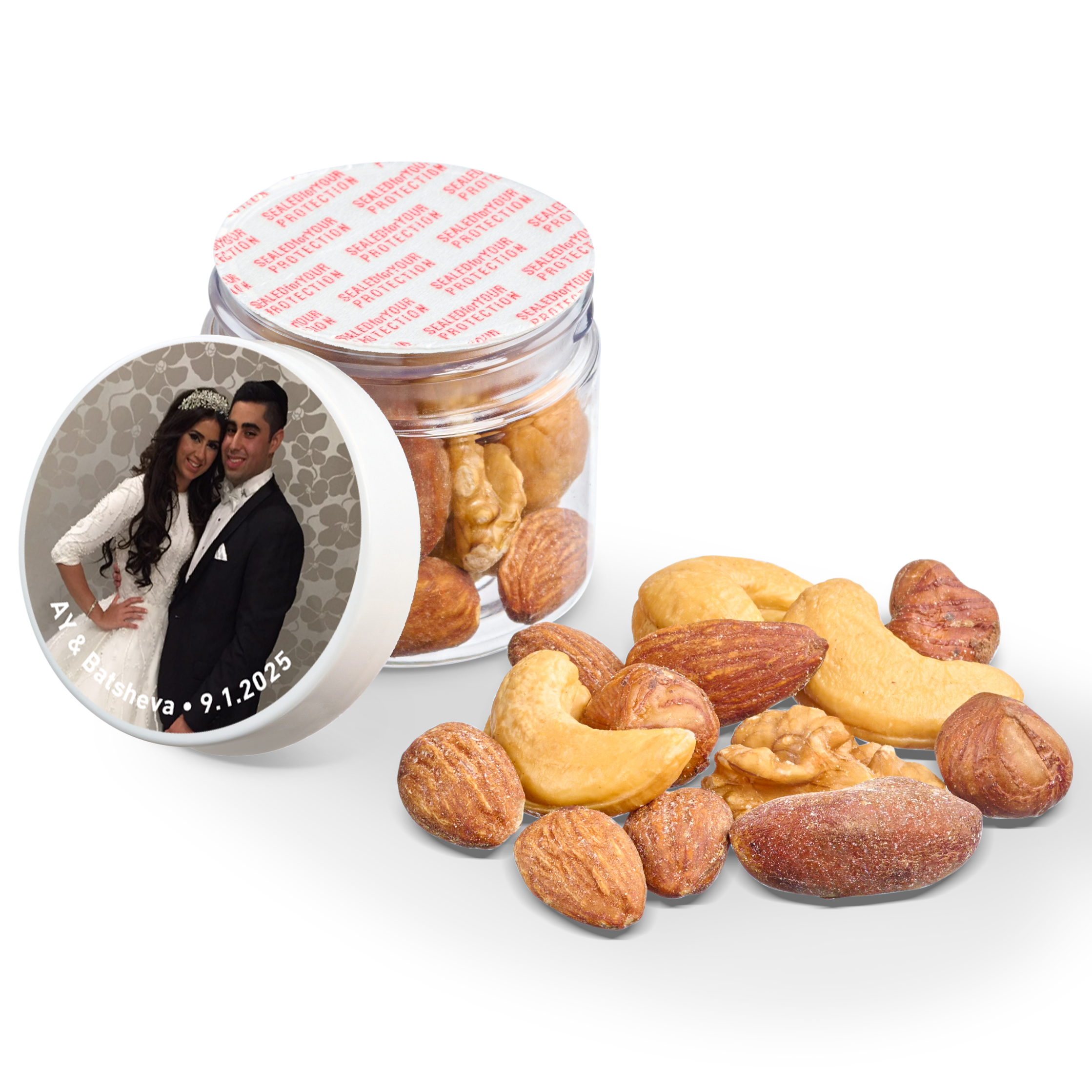 2 oz Jar of Roasted Salted Mixed Nuts