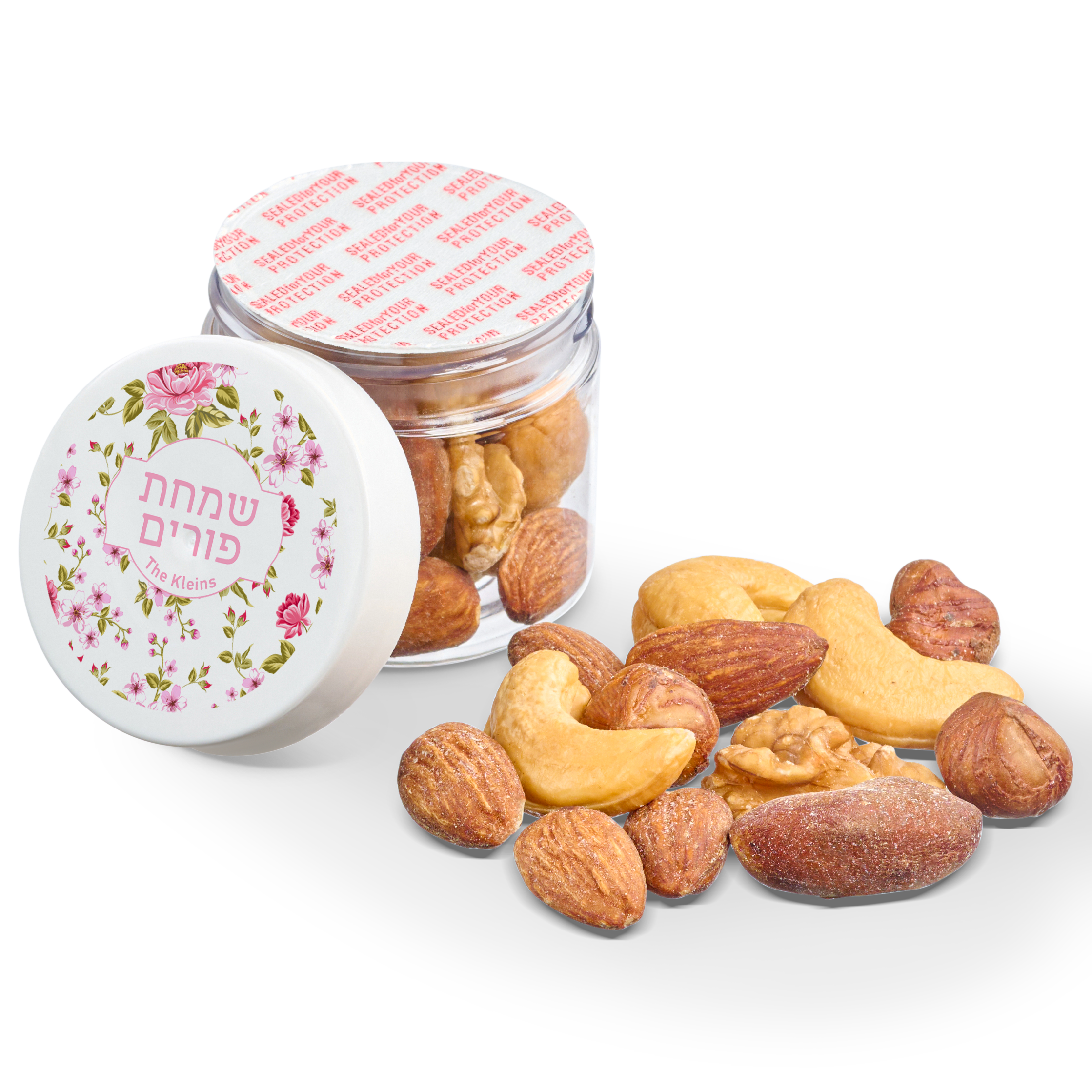 1 oz Jar of Roasted Salted Mixed Nuts