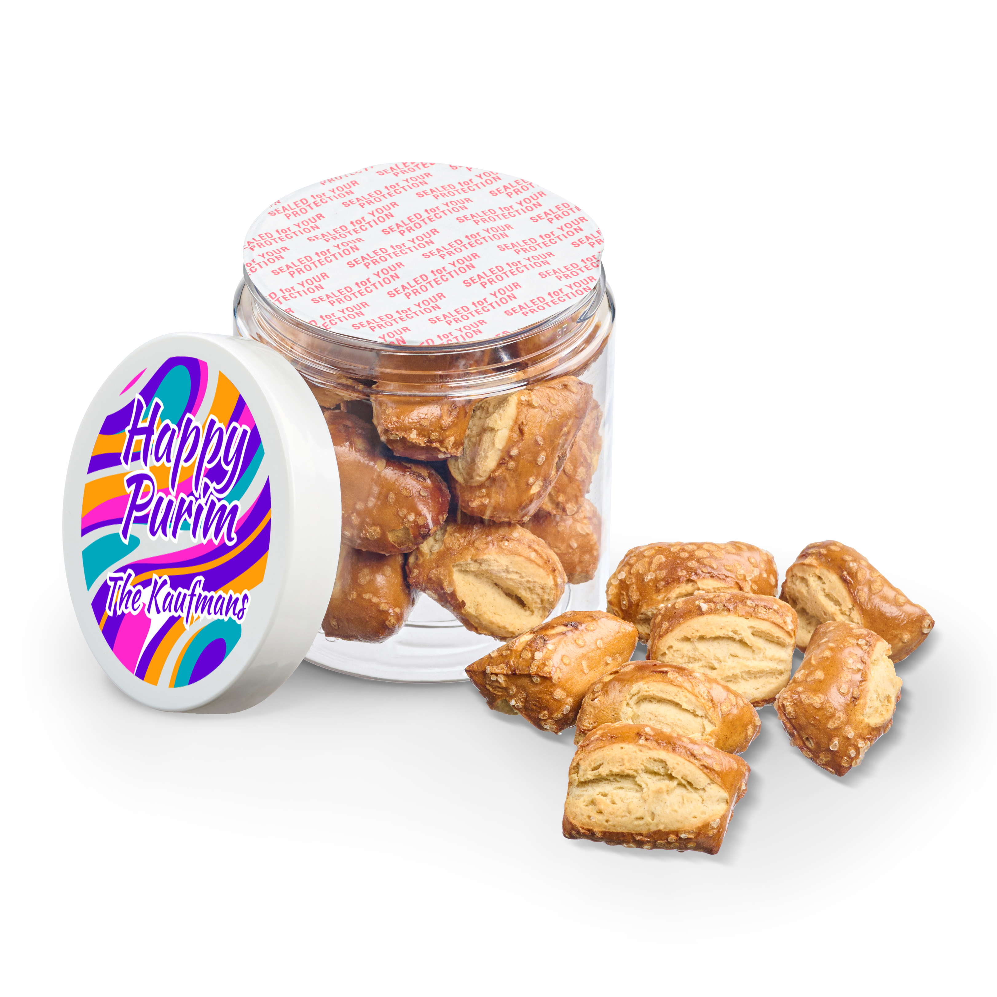 8 oz Jar of Pretzel Stumps