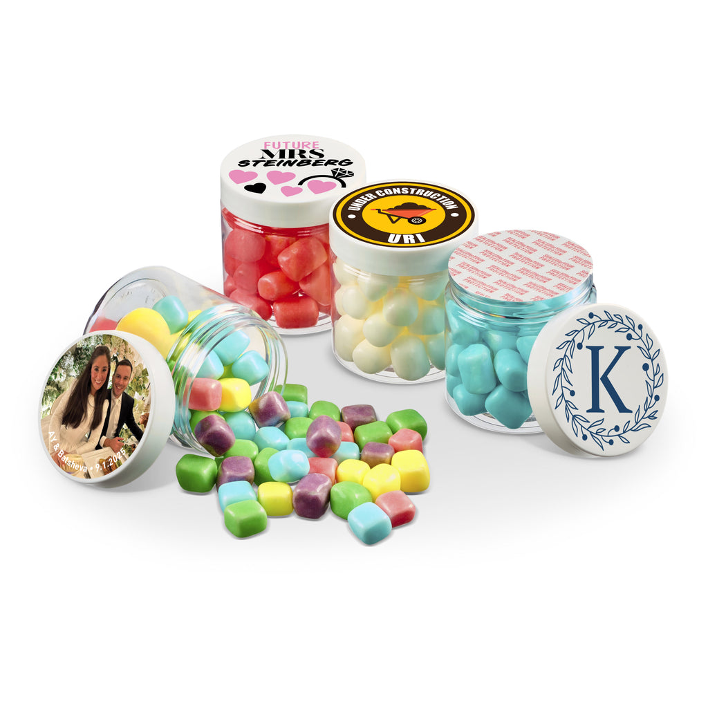 4 oz Jar of Mini Candy Covered Marshmallows