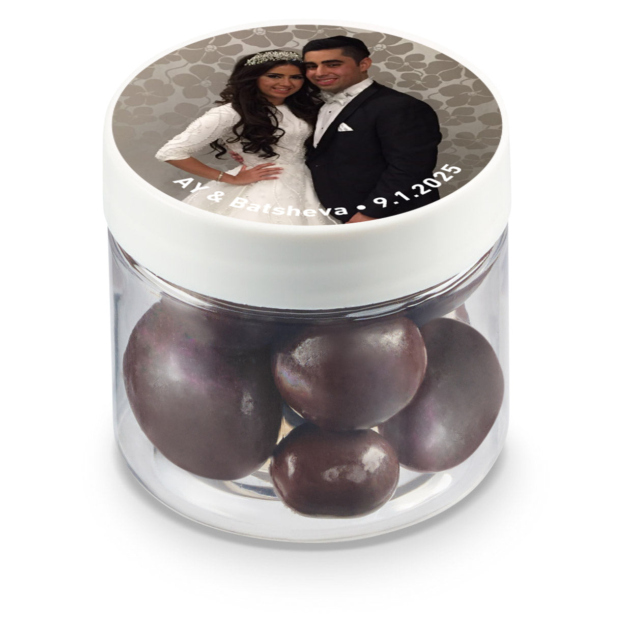 2 oz Jar of Chocolate Covered Almonds