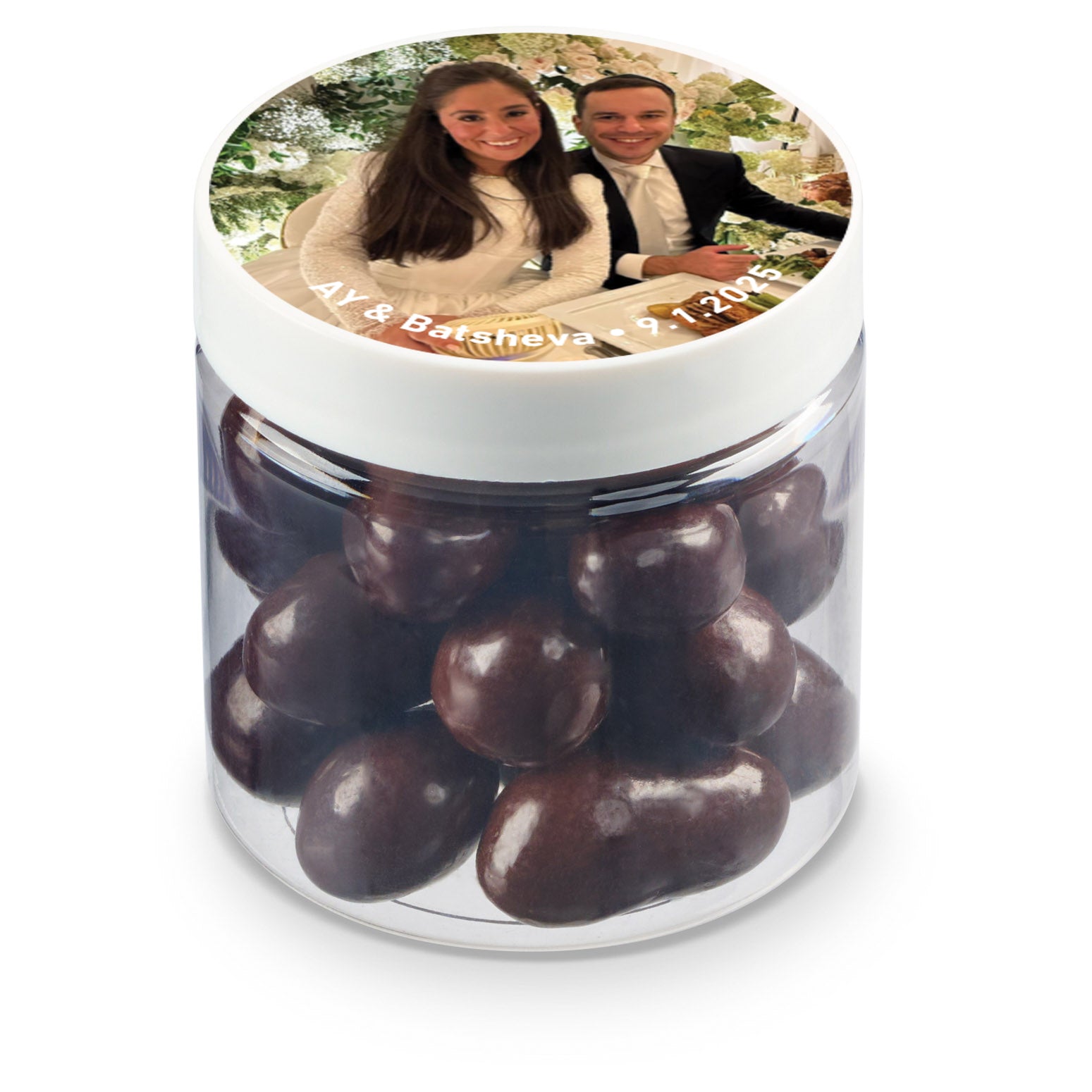 4 oz Jar of Chocolate Covered Almonds