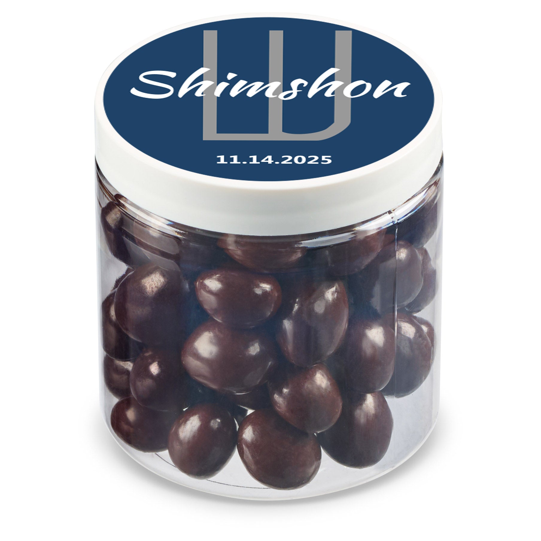 8 oz Jar of Chocolate Covered Almonds