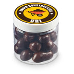 4 oz Jar of Chocolate Covered Round Pretzels