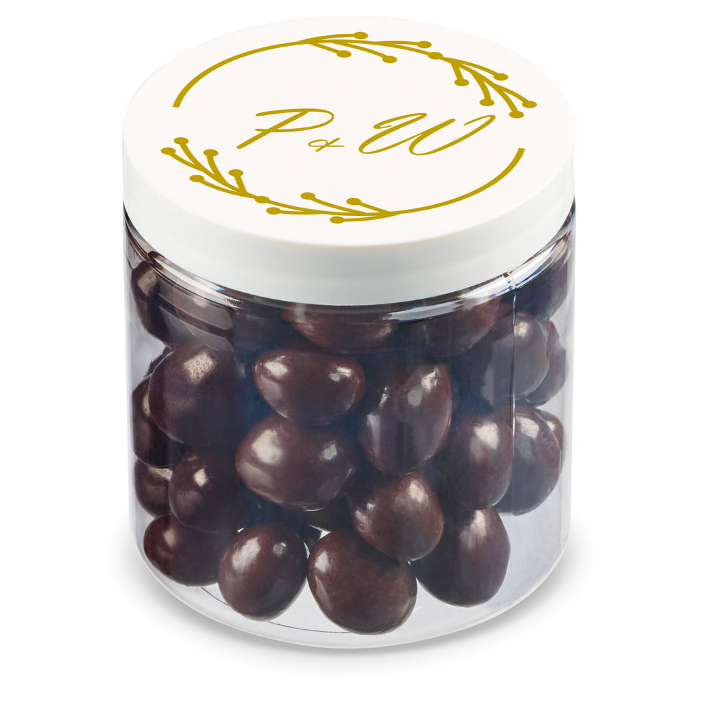 8 oz Jar of Chocolate Covered Round Pretzels