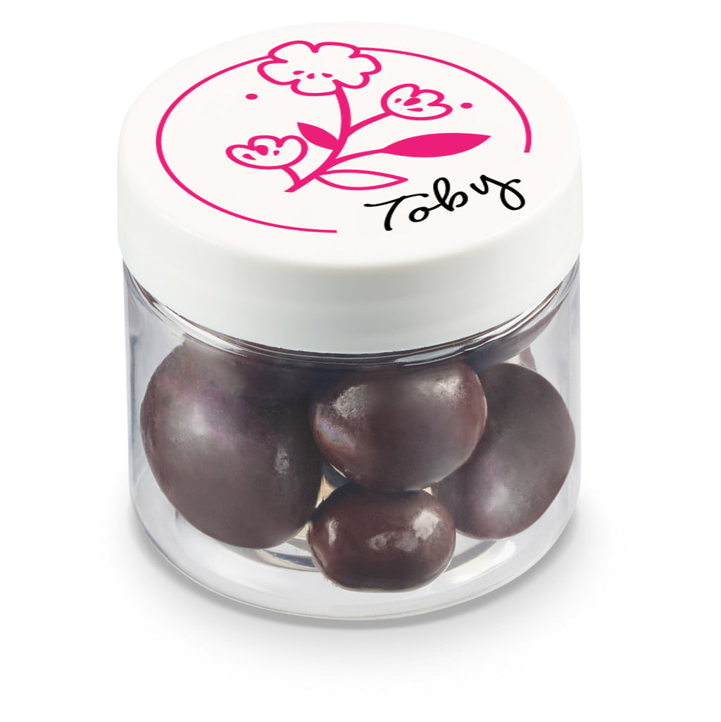2 oz  Jar of Chocolate Covered Round Pretzels