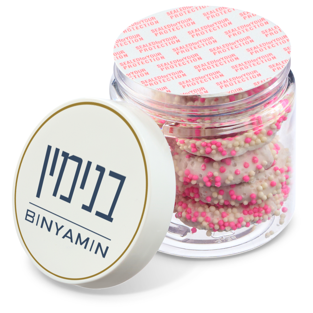 4 oz Jar of Chocolate Covered Mini Pretzels
