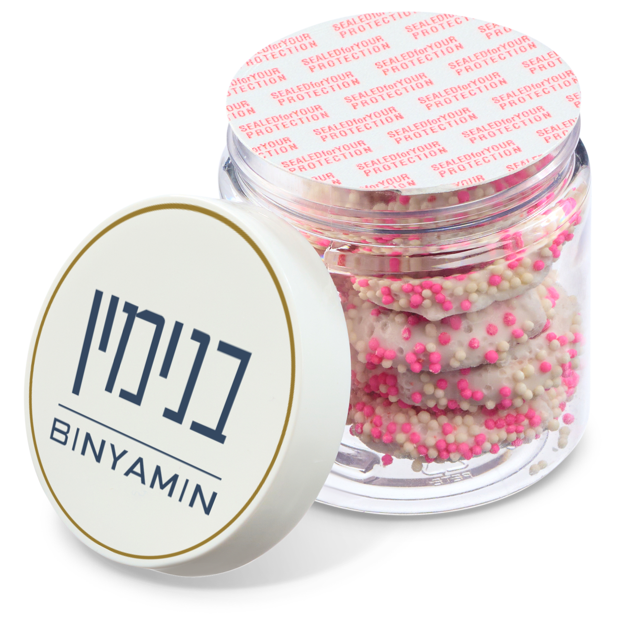 4 oz Jar of Chocolate Covered Mini Pretzels