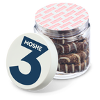 4 oz Jar of Chocolate Covered Mini Pretzels