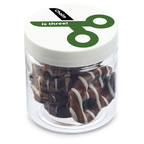4 oz Jar of Chocolate Covered Mini Pretzels