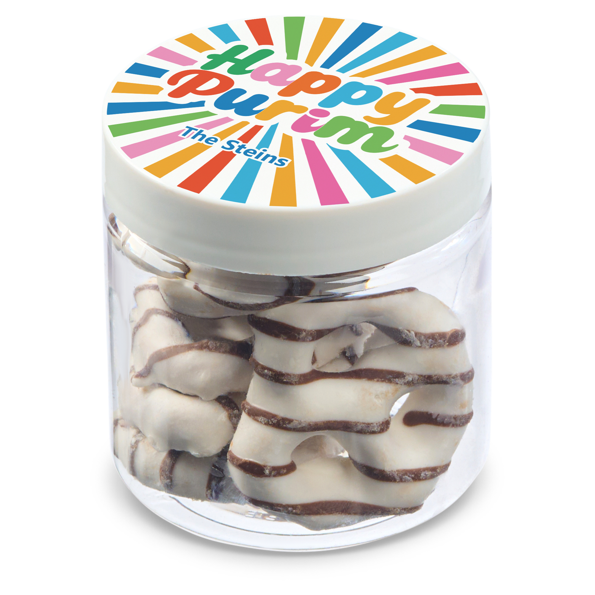 4 oz Jar of Chocolate Covered Mini Pretzels