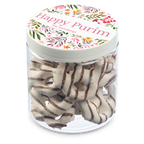8 oz Jar of Chocolate Covered Mini Pretzels
