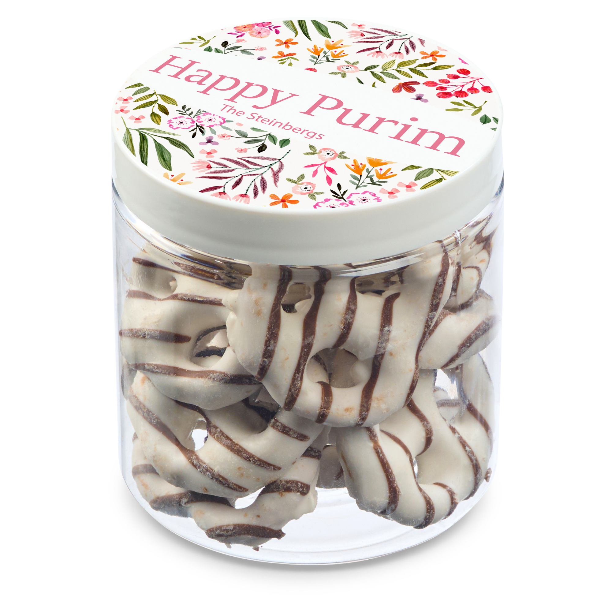 8 oz Jar of Chocolate Covered Mini Pretzels