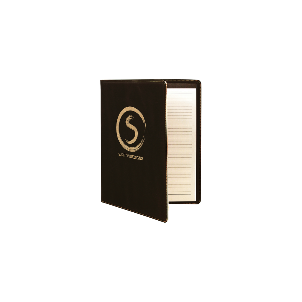 Laserable Leatherette Portfolio with Notepad