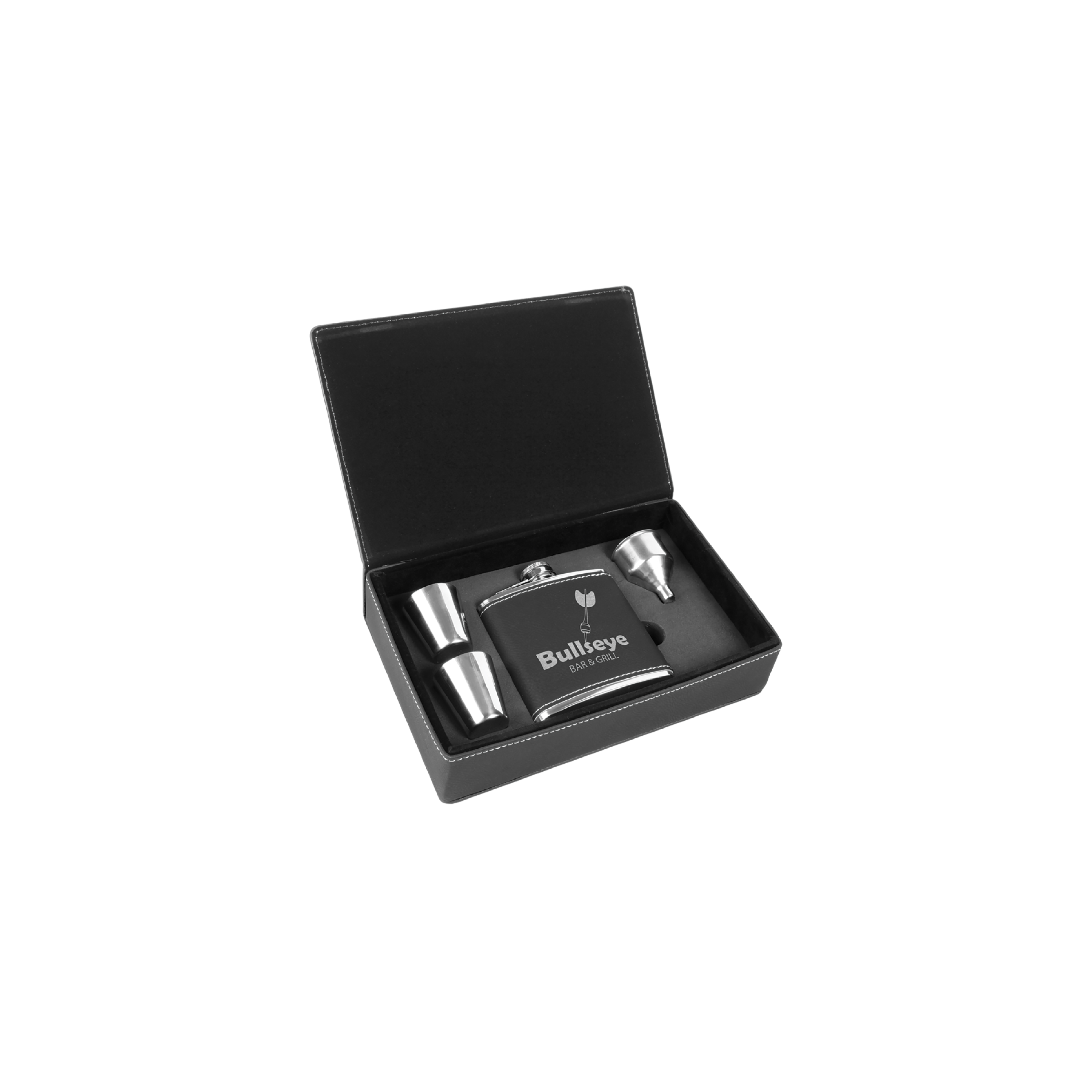 6 oz. Leatherette Flask Gift Set