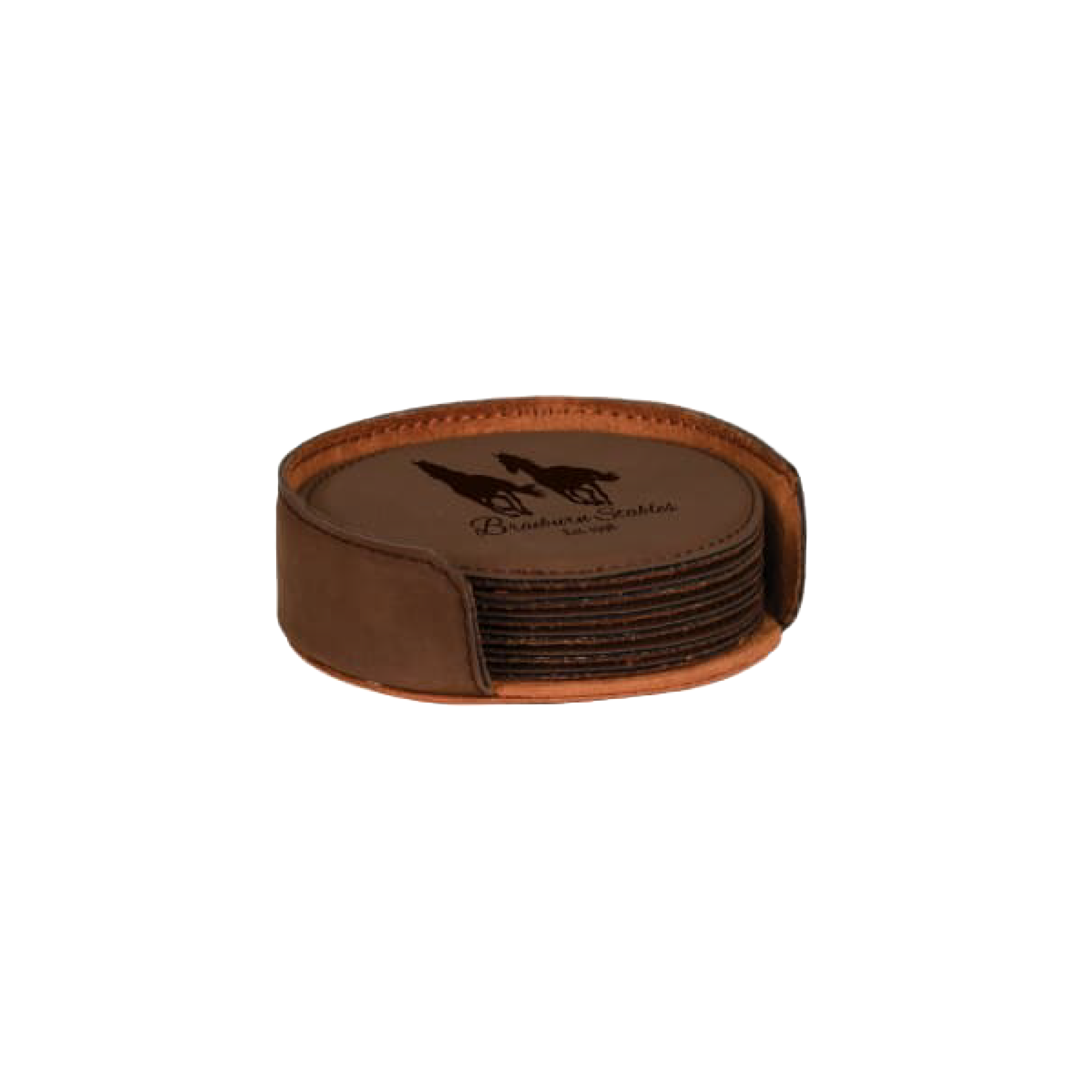 Leatherette 6-Coaster Set