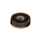 Leatherette 6-Coaster Set