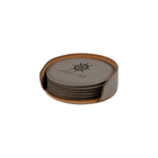 Leatherette 6-Coaster Set