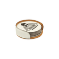 Leatherette 6-Coaster Set