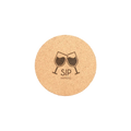 4" Round Cork Coaster