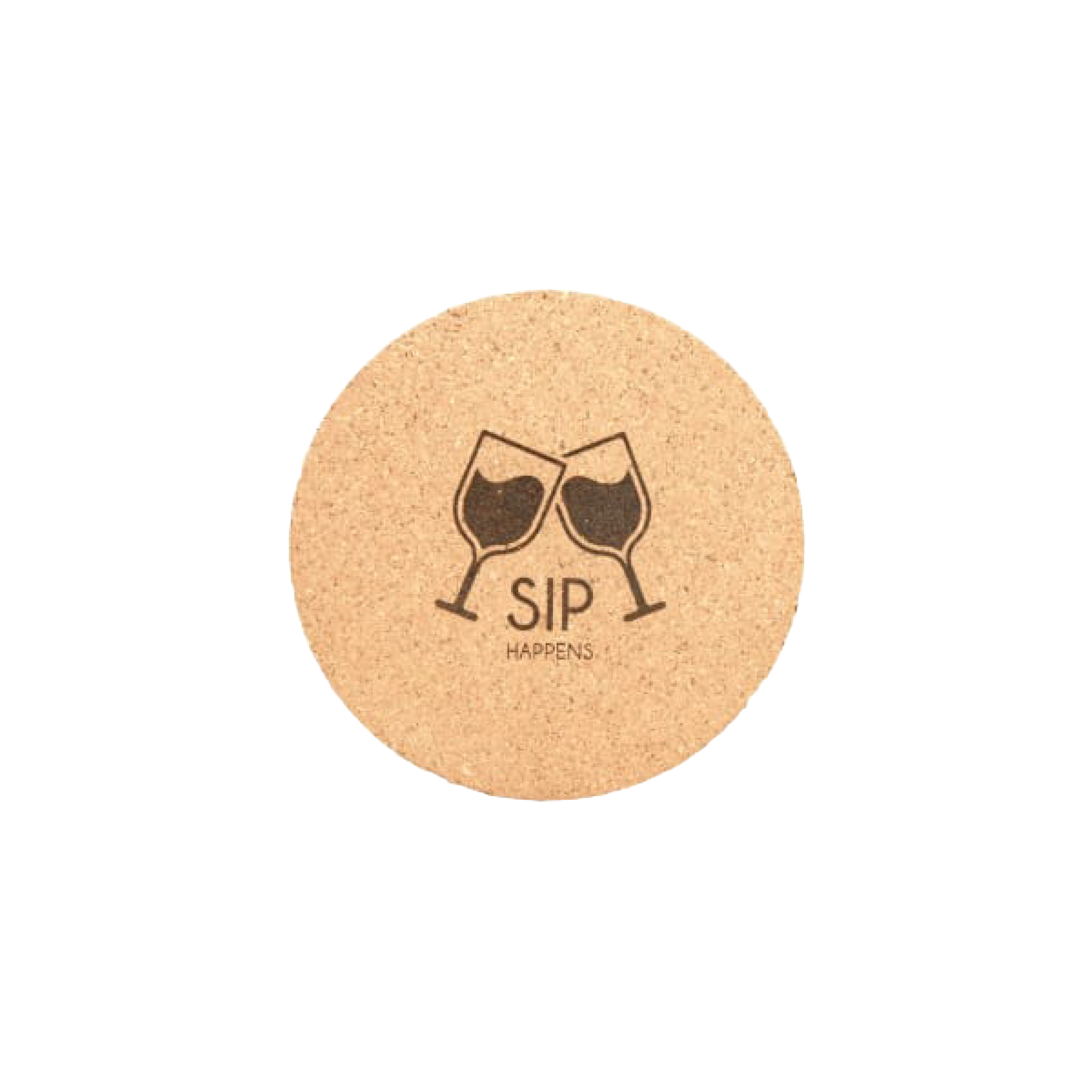 4" Round Cork Coaster