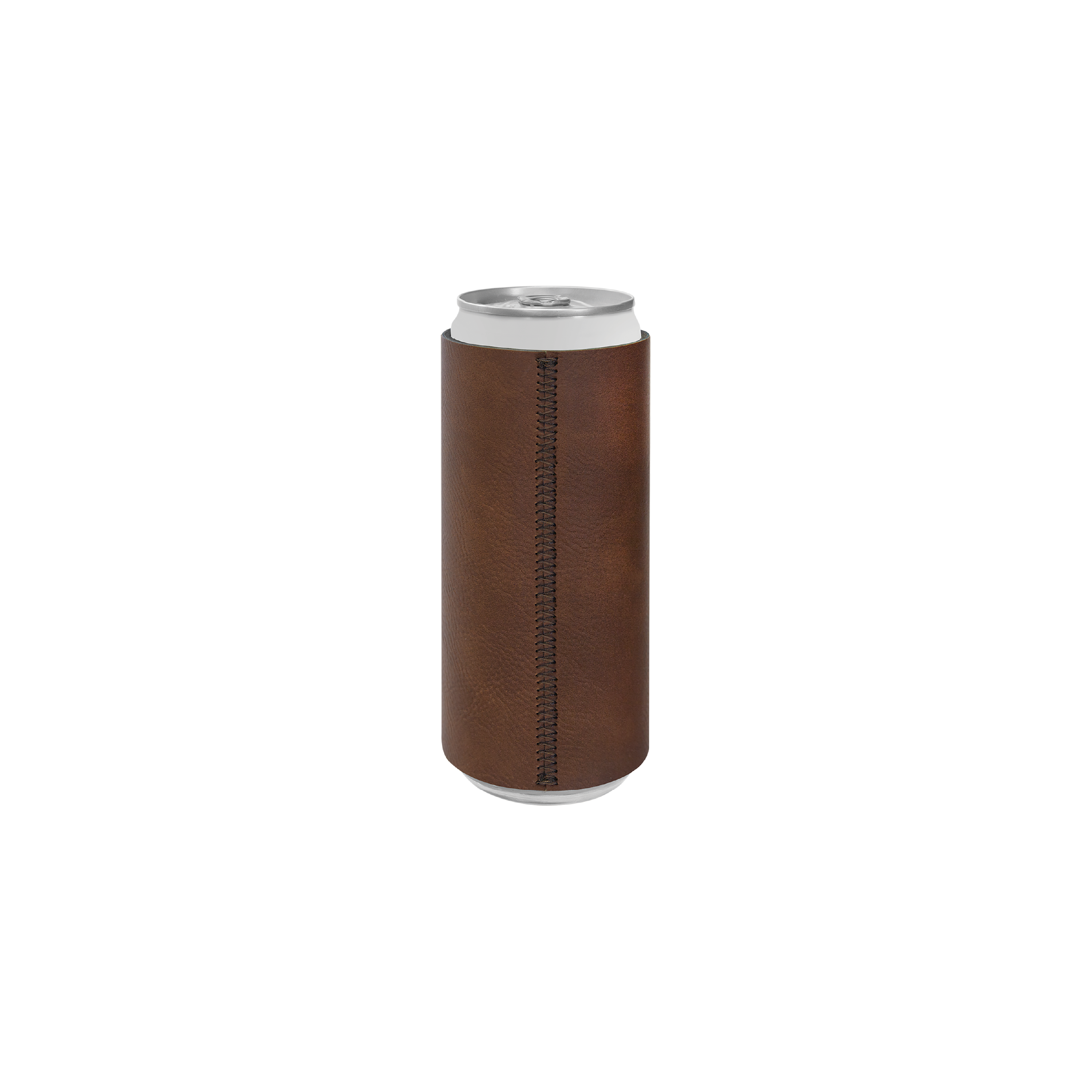Bamboo Laserable Leatherette Slim Beverage Holder