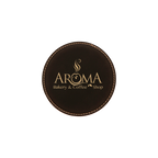 4" Round Bamboo Laserable Leatherette Coaster