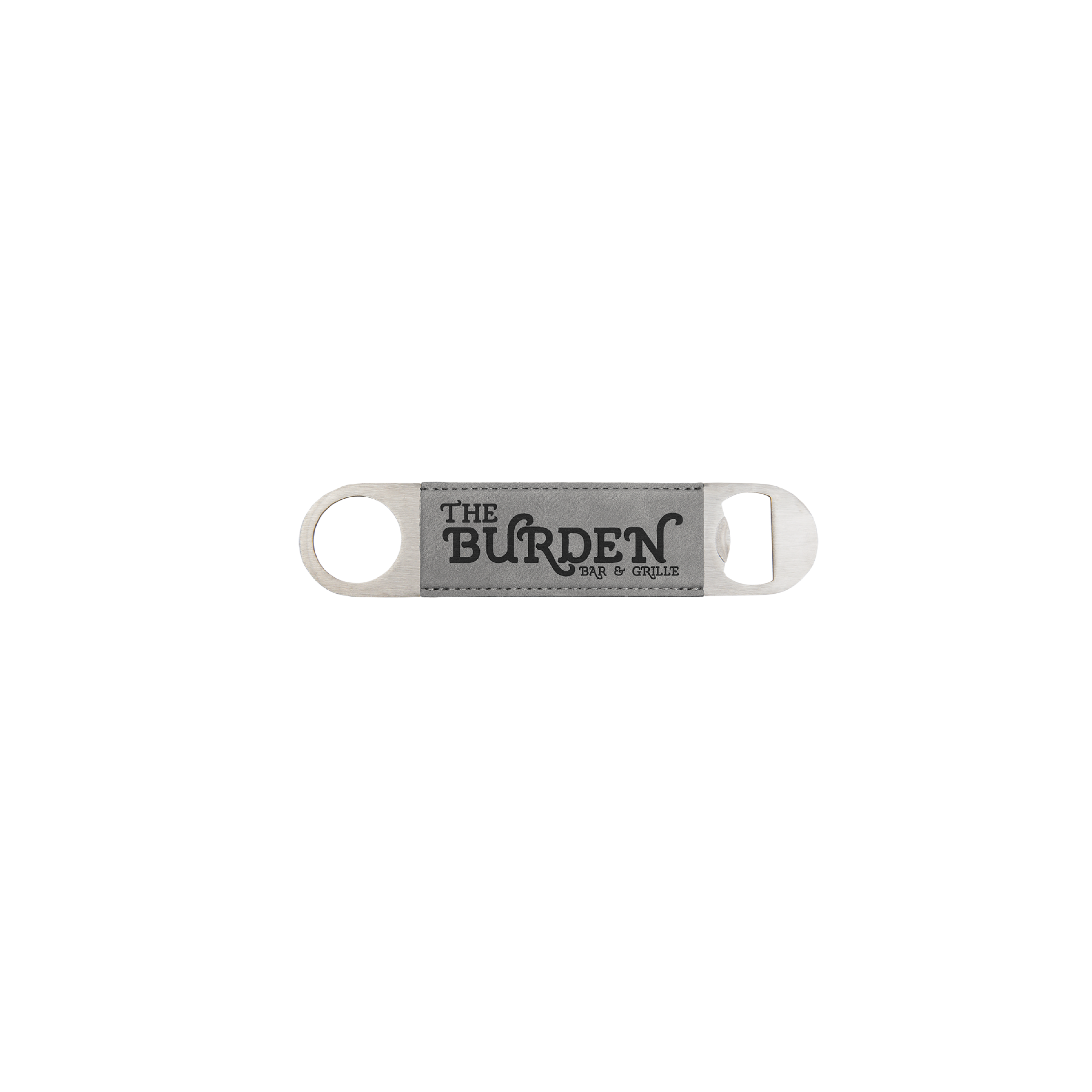 1 1/2" x 7" Bamboo Laserable Leatherette Bottle Opener