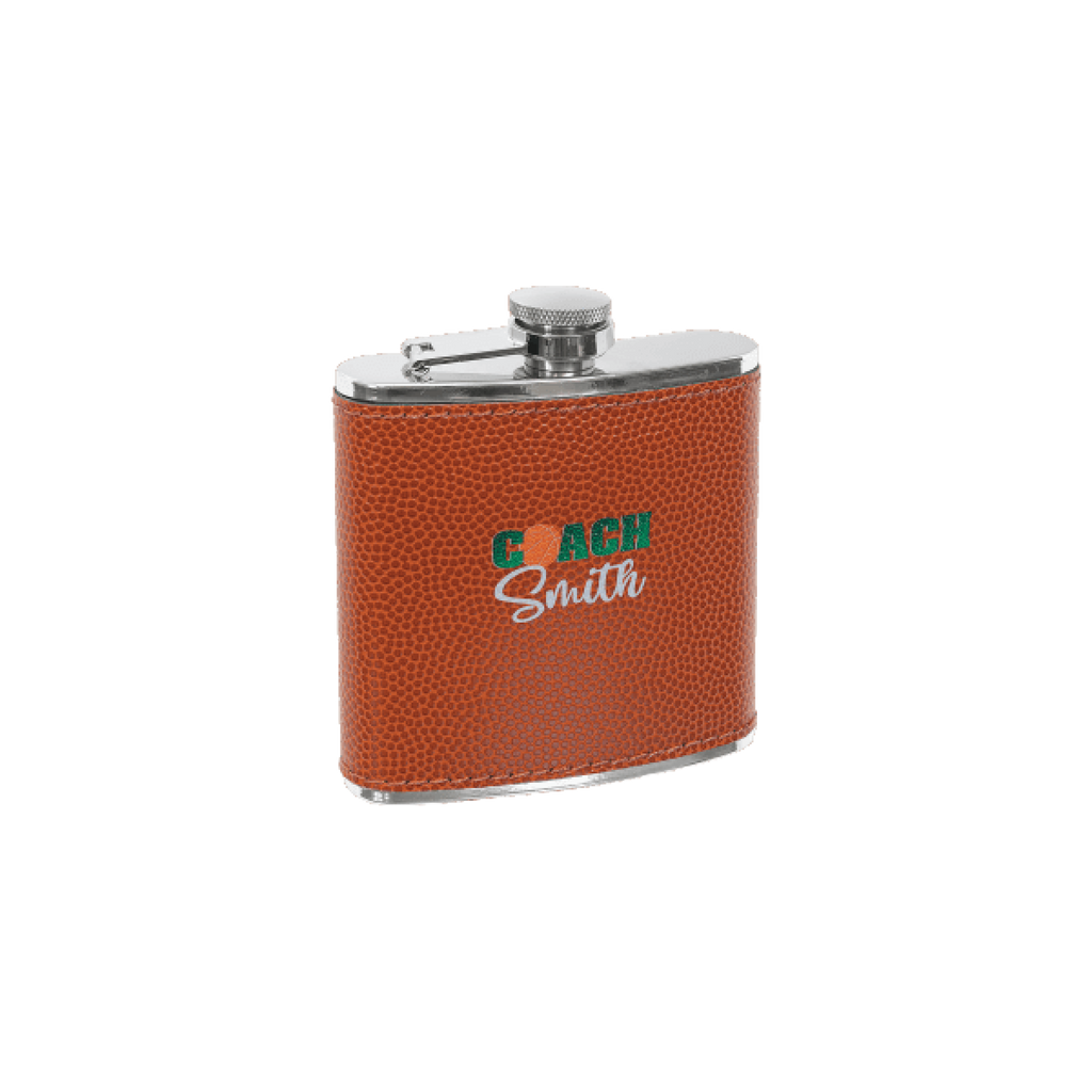 6 oz. Leatherette Stainless Steel Flask