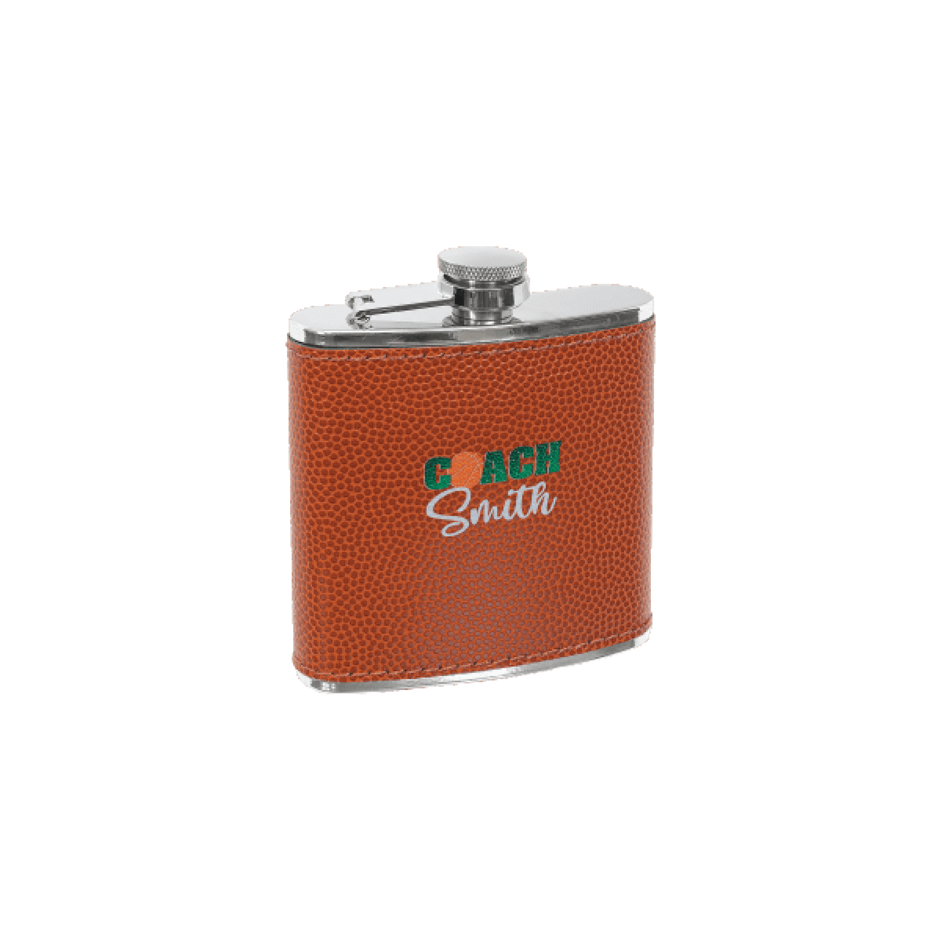 6 oz. Leatherette Stainless Steel Flask